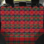 Royal Stewart Tartan Pattern Print Pet Car Back Seat Cover