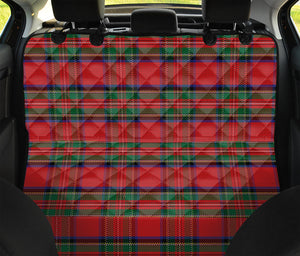 Royal Stewart Tartan Pattern Print Pet Car Back Seat Cover