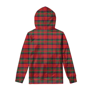 Royal Stewart Tartan Pattern Print Pullover Hoodie