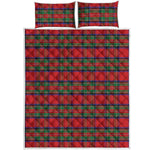 Royal Stewart Tartan Pattern Print Quilt Bed Set