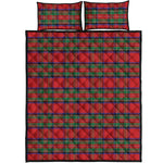 Royal Stewart Tartan Pattern Print Quilt Bed Set