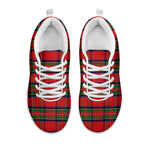 Royal Stewart Tartan Pattern Print White Sneakers