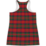 Royal Stewart Tartan Pattern Print Women's Racerback Tank Top