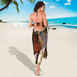Running Horses Painting Print Beach Sarong Wrap
