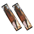 Running Horses Painting Print Car Seat Belt Covers