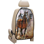 Running Horses Painting Print Car Seat Organizers
