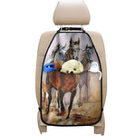Running Horses Painting Print Car Seat Organizers