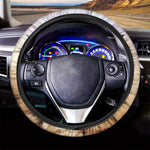 Running Horses Painting Print Car Steering Wheel Cover