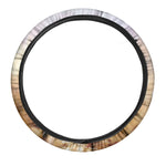 Running Horses Painting Print Car Steering Wheel Cover