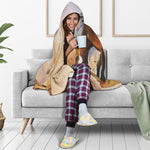 Running Horses Painting Print Hooded Blanket