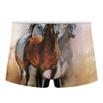 Running Horses Painting Print Men's Boxer Briefs