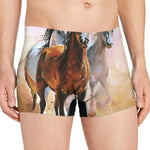 Running Horses Painting Print Men's Boxer Briefs