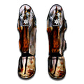 Running Horses Painting Print Muay Thai Shin Guards