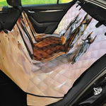 Running Horses Painting Print Pet Car Back Seat Cover