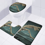 Running Mummy Print 3 Piece Bath Mat Set