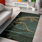 Running Mummy Print Area Rug
