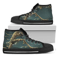 Running Mummy Print Black High Top Sneakers