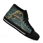 Running Mummy Print Black High Top Shoes