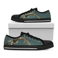 Running Mummy Print Black Low Top Sneakers