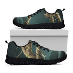 Running Mummy Print Black Sneakers