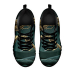 Running Mummy Print Black Sneakers