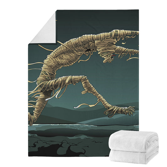 Running Mummy Print Blanket