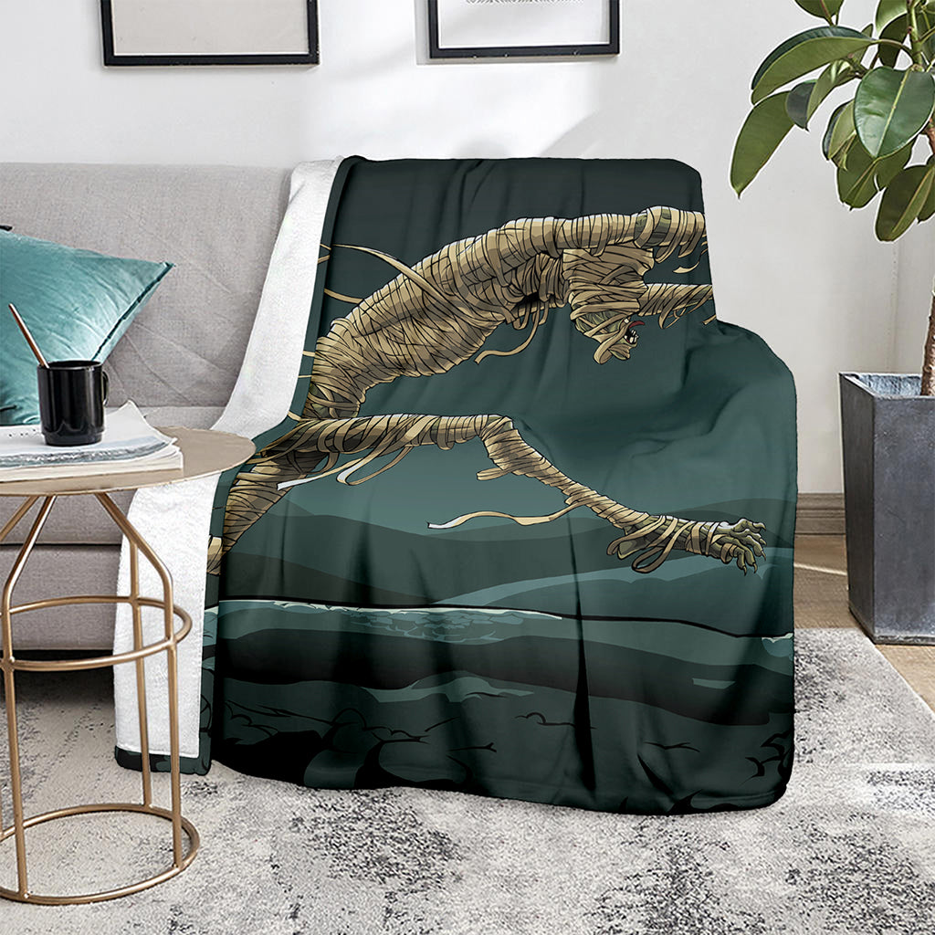 Running Mummy Print Blanket