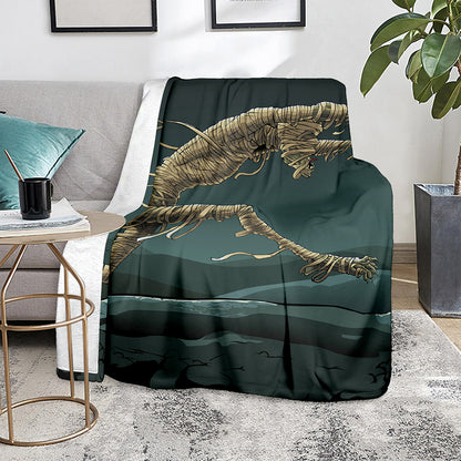 Running Mummy Print Blanket