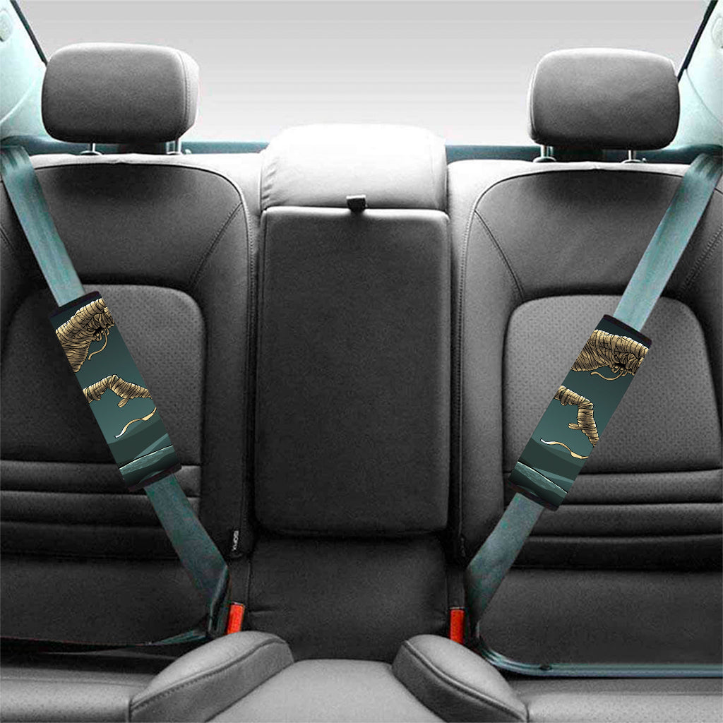 Running Mummy Print Car Seat Belt Covers