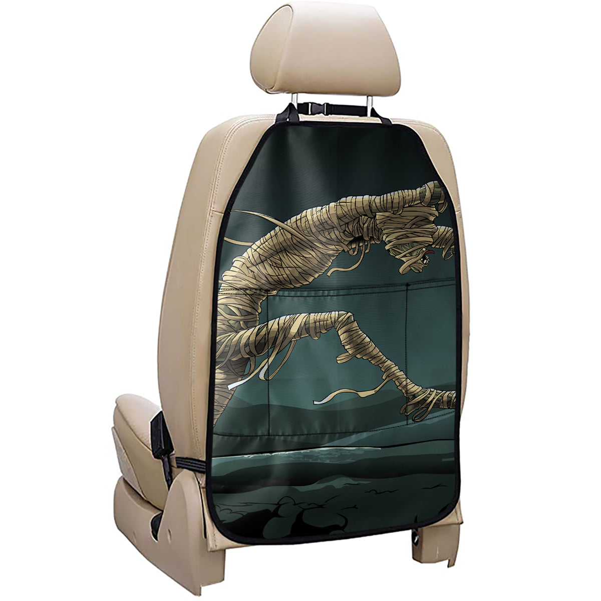 Running Mummy Print Car Seat Organizers