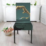 Running Mummy Print Dining Chair Slipcover