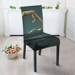 Running Mummy Print Dining Chair Slipcover