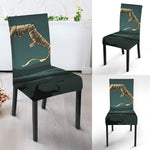 Running Mummy Print Dining Chair Slipcover
