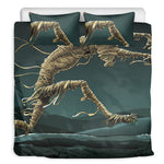 Running Mummy Print Duvet Cover Bedding Set
