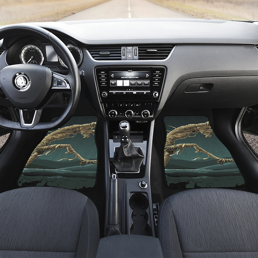Running Mummy Print Front and Back Car Floor Mats