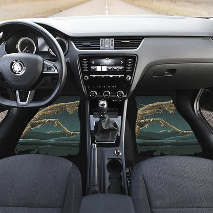 Running Mummy Print Front and Back Car Floor Mats