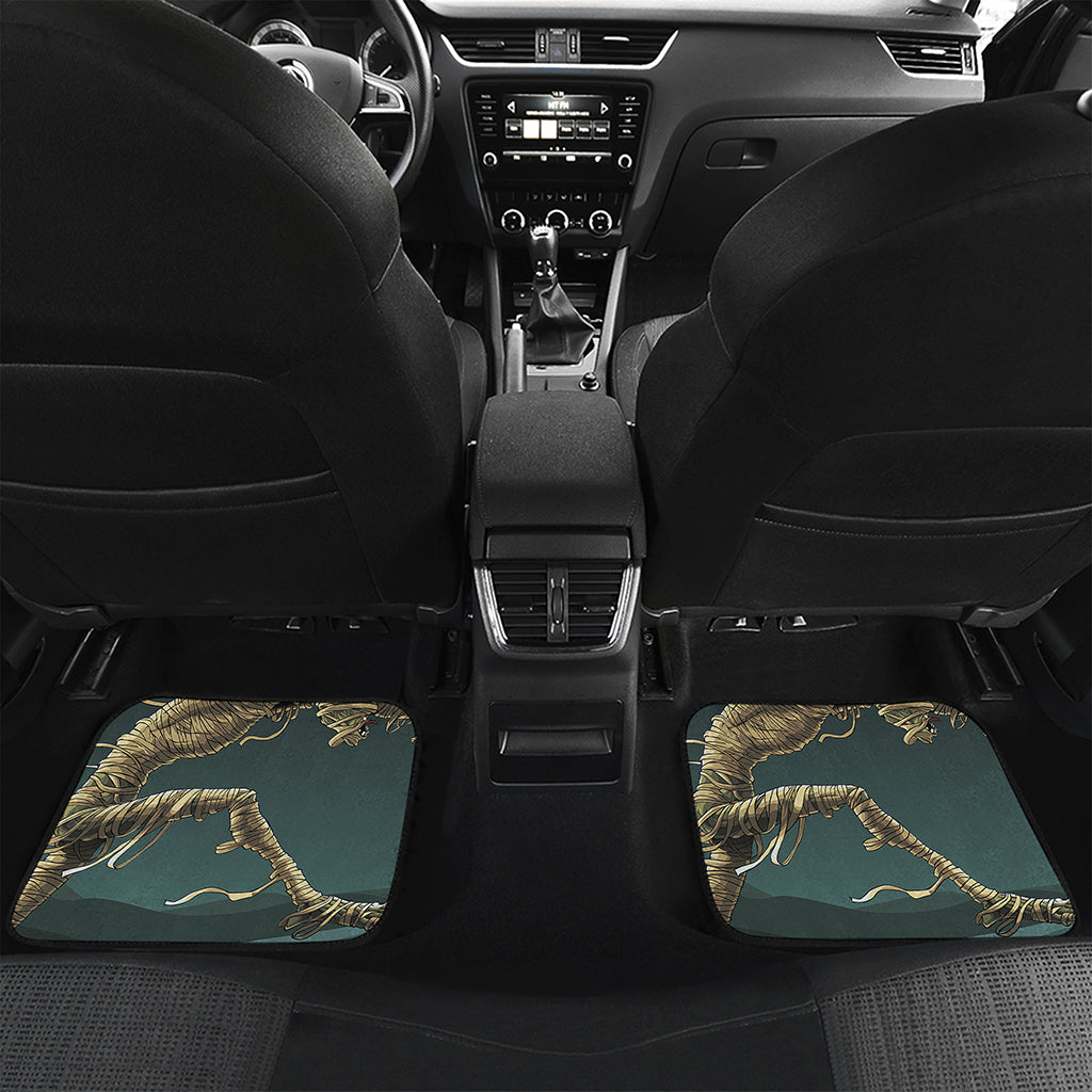 Running Mummy Print Front and Back Car Floor Mats