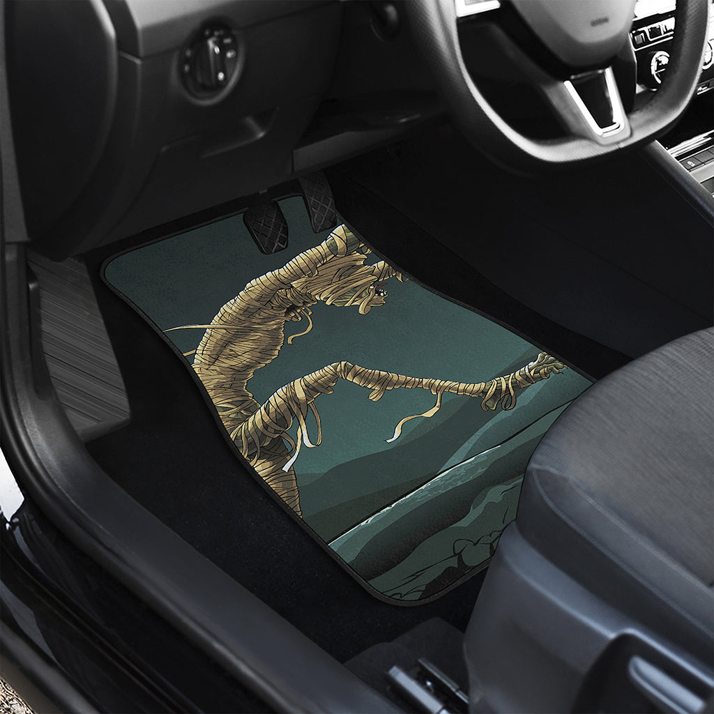 Running Mummy Print Front and Back Car Floor Mats