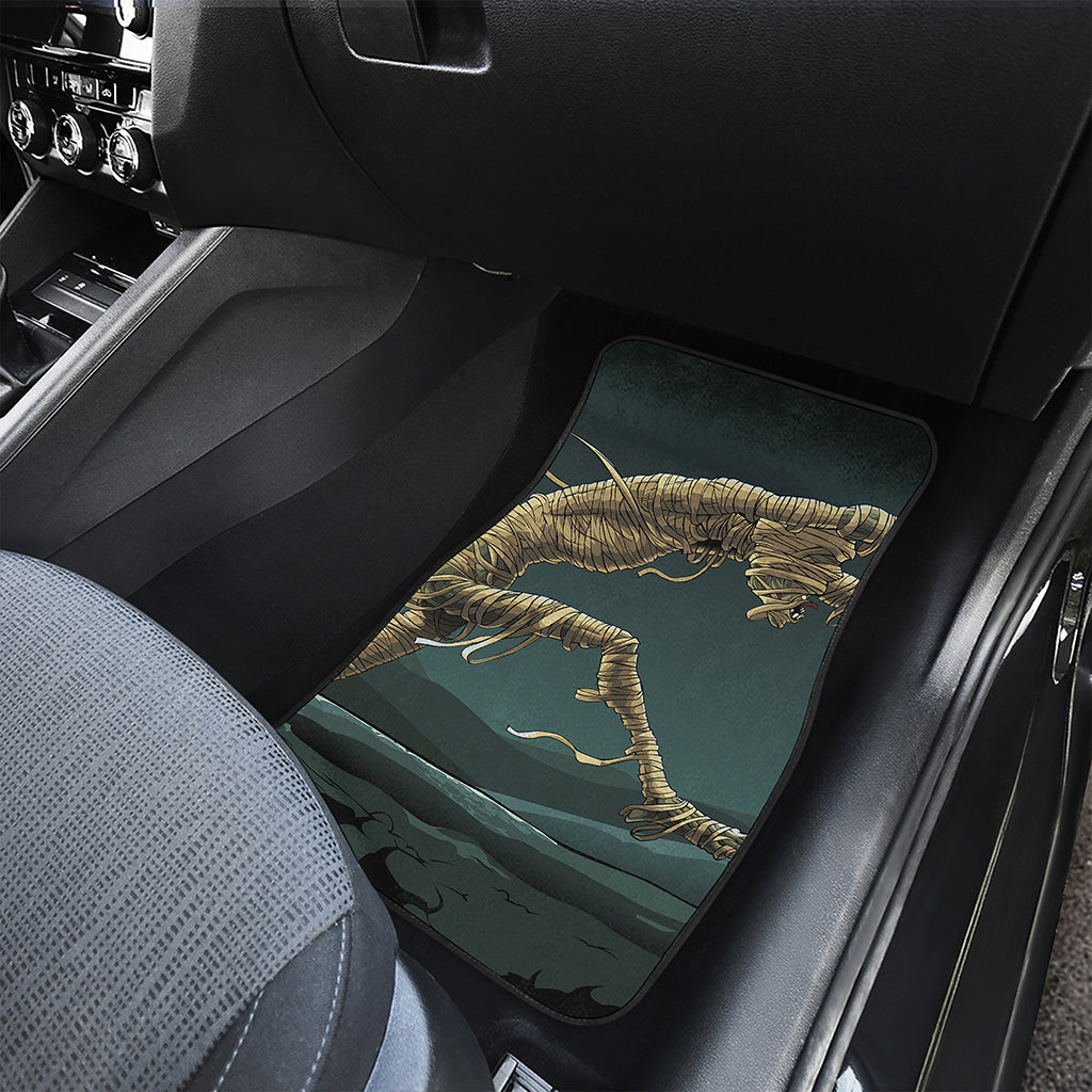Running Mummy Print Front and Back Car Floor Mats