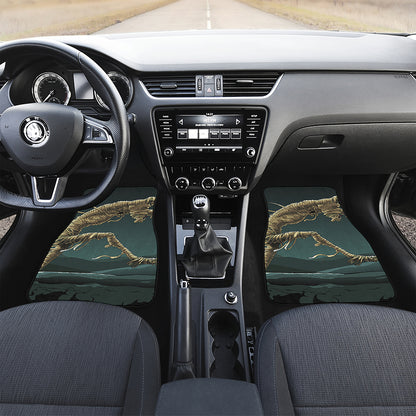 Running Mummy Print Front Car Floor Mats