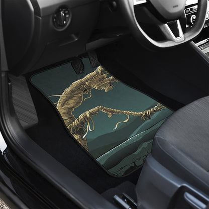 Running Mummy Print Front Car Floor Mats