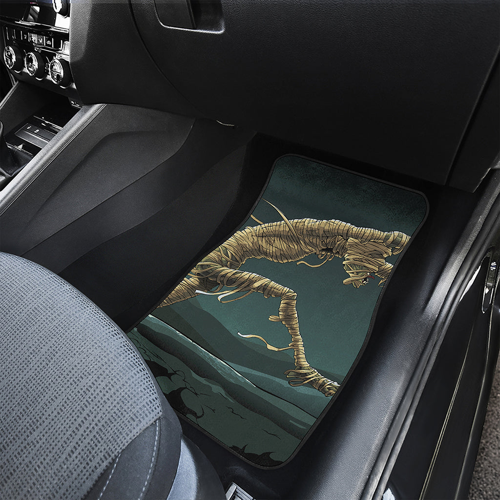 Running Mummy Print Front Car Floor Mats