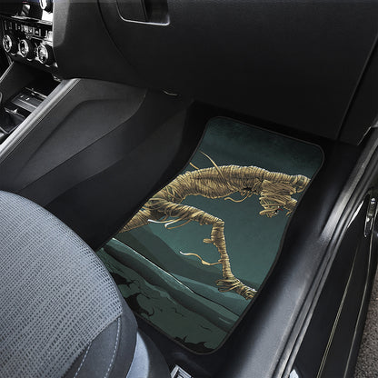 Running Mummy Print Front Car Floor Mats