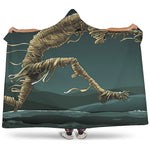 Running Mummy Print Hooded Blanket