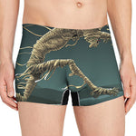 Running Mummy Print Men's Boxer Briefs