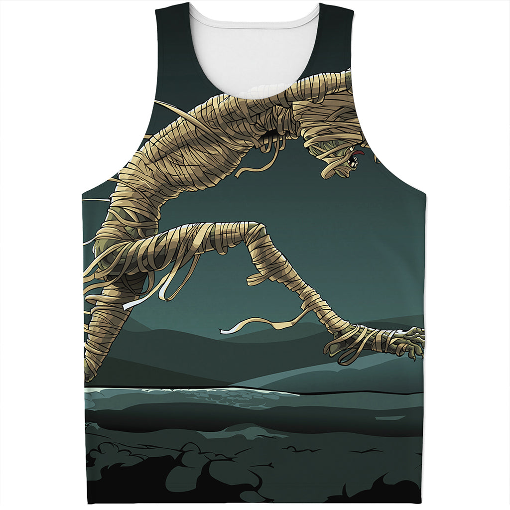 Running Mummy Print Men's Tank Top