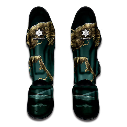 Running Mummy Print Muay Thai Shin Guard