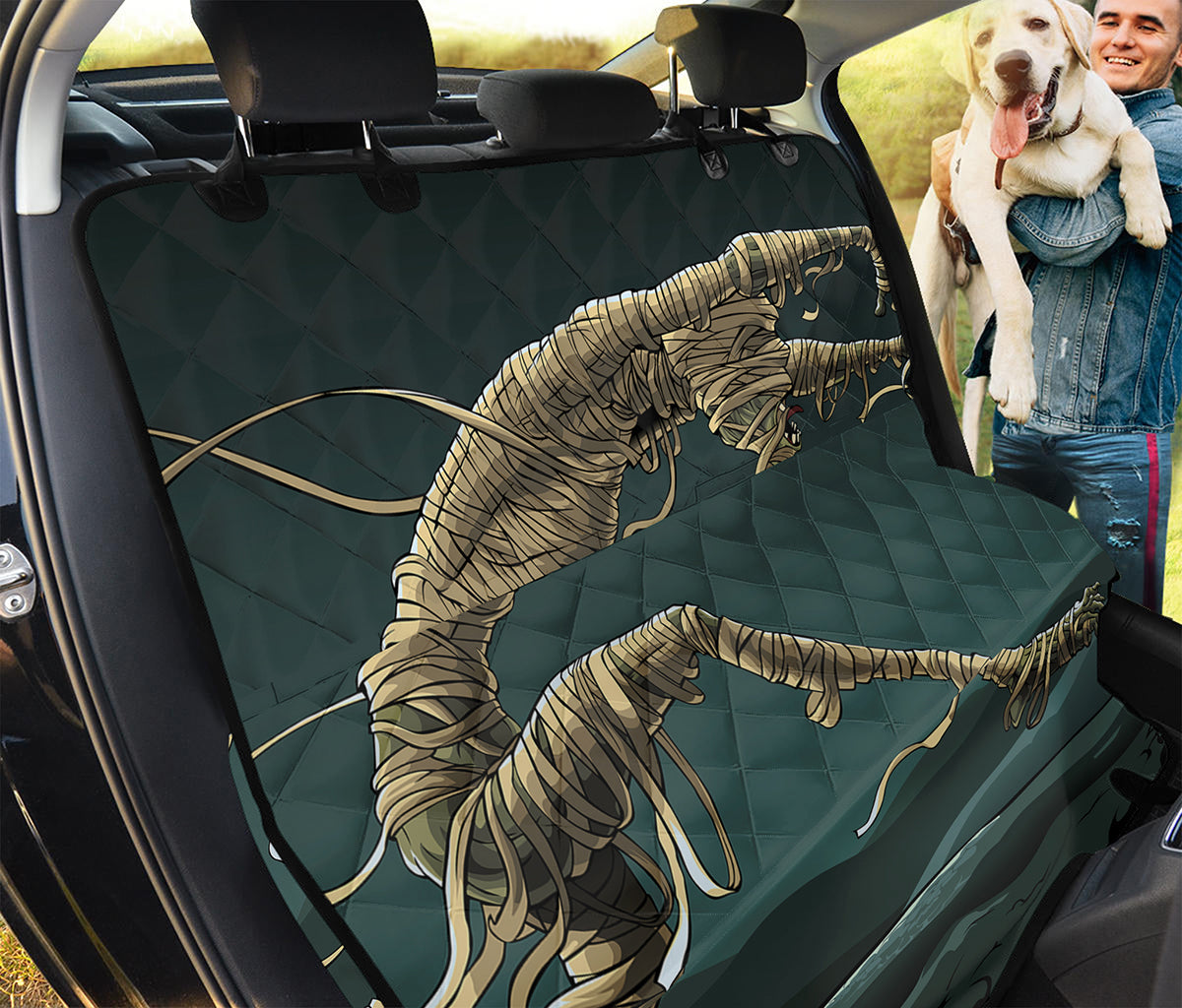Running Mummy Print Pet Car Back Seat Cover