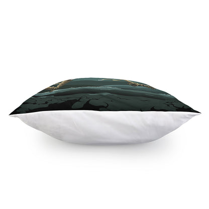 Running Mummy Print Pillow Cover