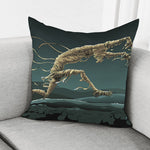 Running Mummy Print Pillow Cover